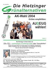 Die Hietzinger Grünalternativen Mai 2004