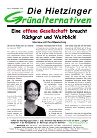 Die Hietzinger Grünalternativen November 2002